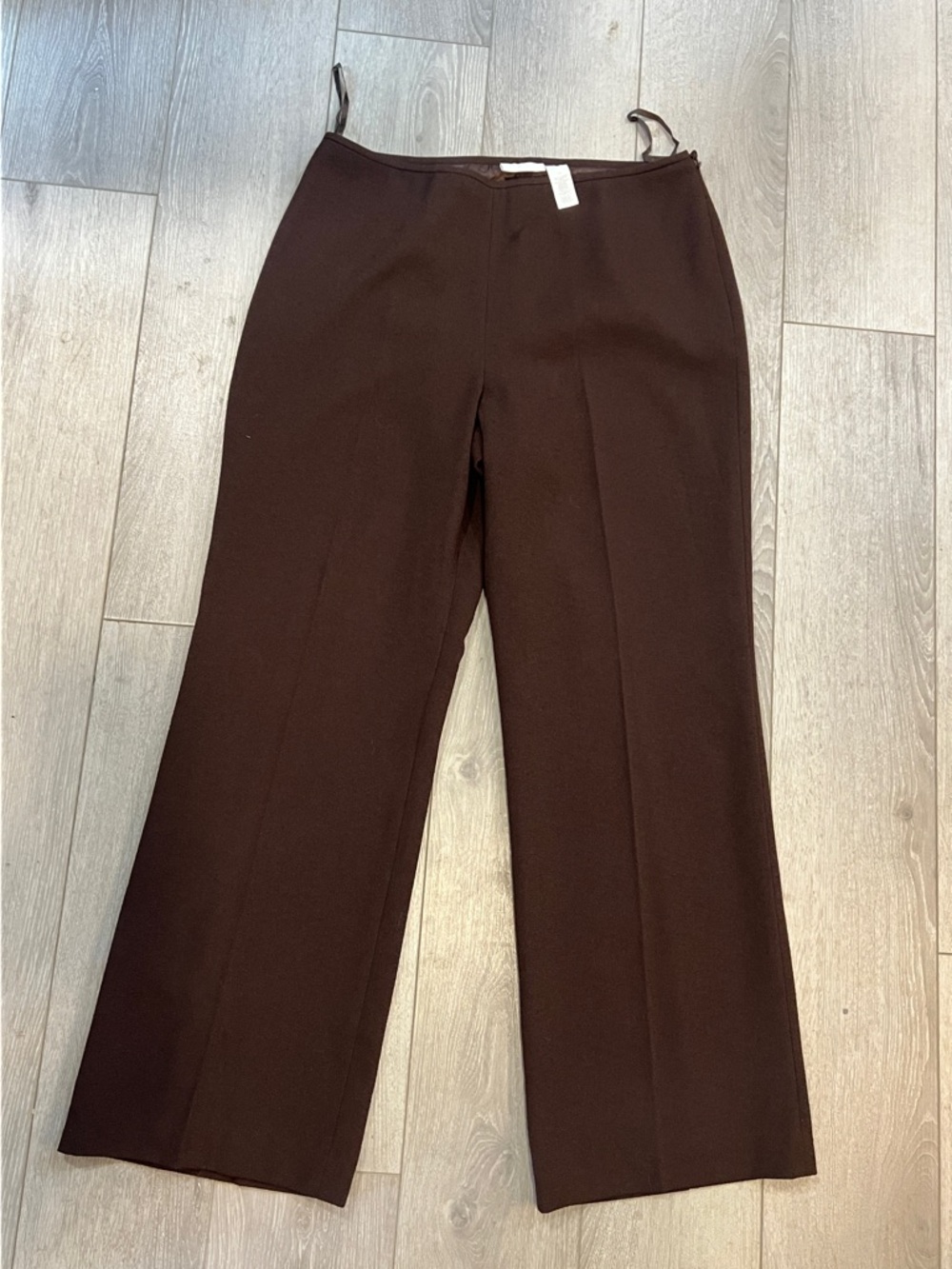 Liz Claiborne Dark Brown Straight Leg Dress Pants